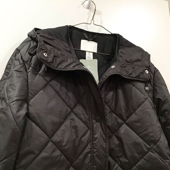 H&M Black Quilted Puffer Jacket - Picture 10 of 12